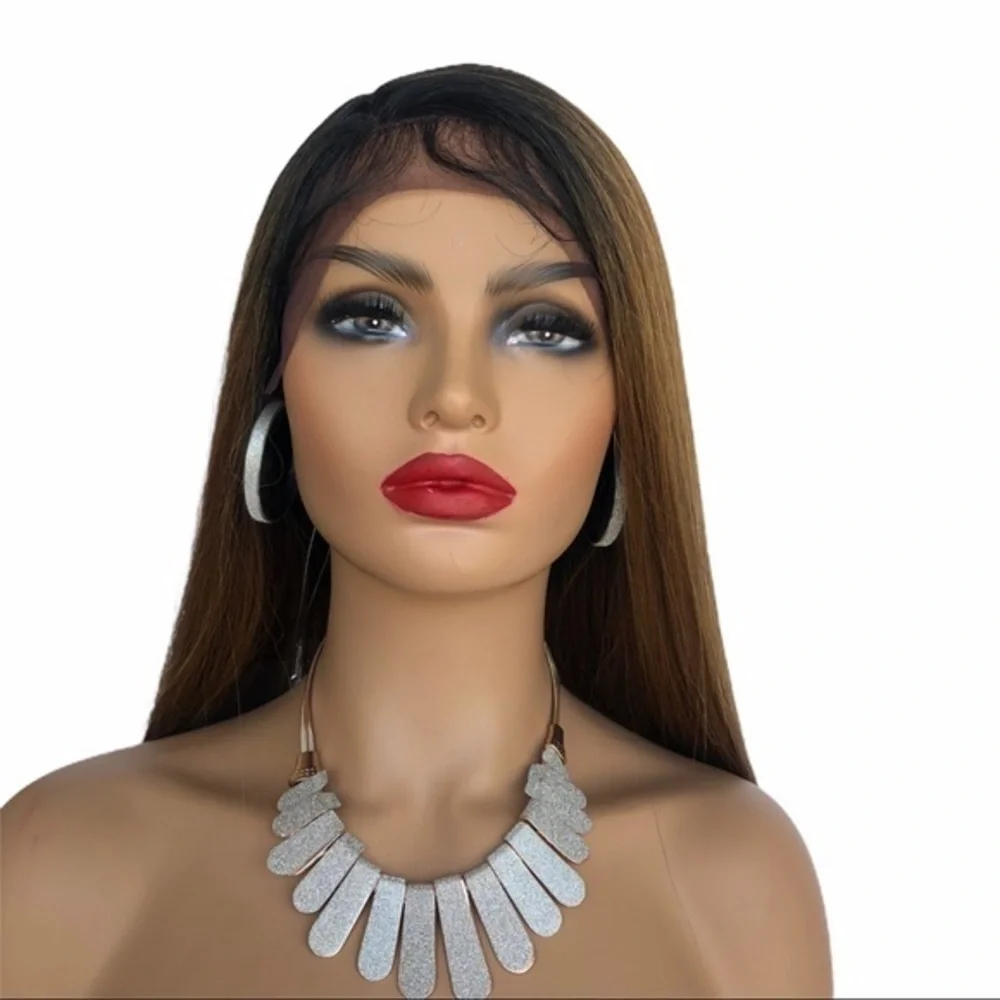 L-Part Human Hair Blend Swiss Lace front w…